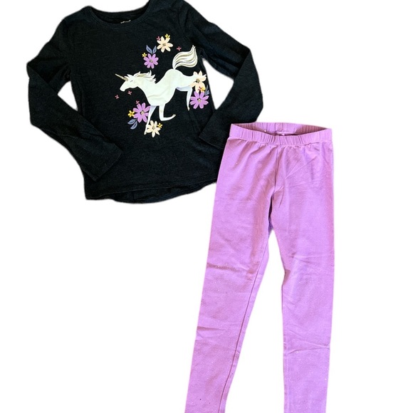 jumping beans Other - Jumping beans Girl Long Sleeve and Pants Set| Unicorn and sparkle, 7